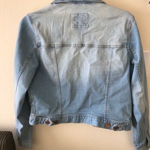 Light wash denim jacket